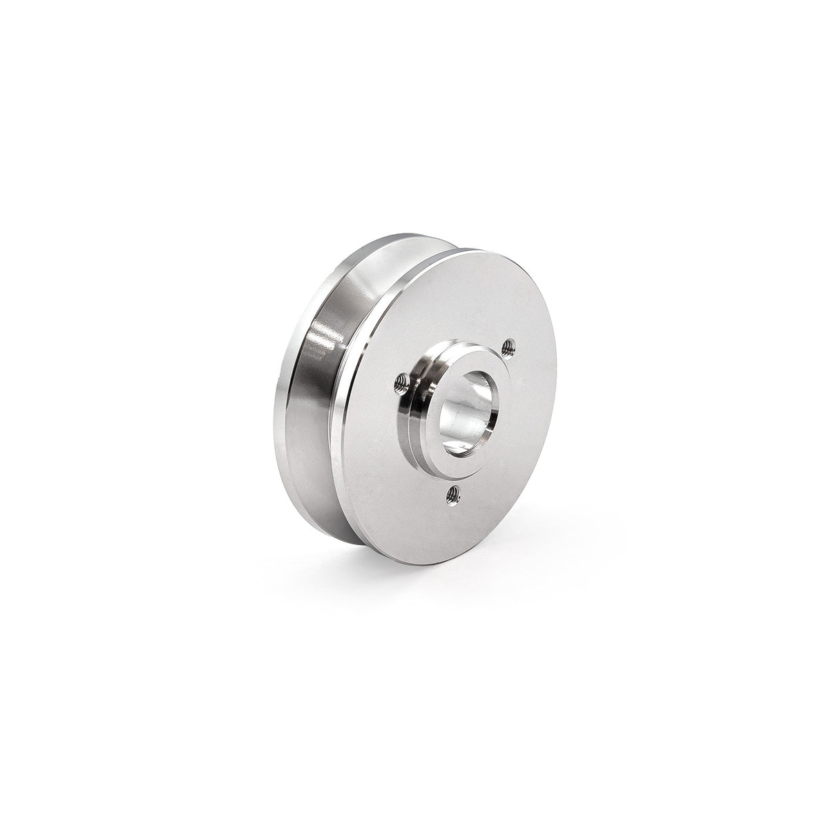 Universal Chevy Ford Single Groove Aluminum Alternator Pulley Polished