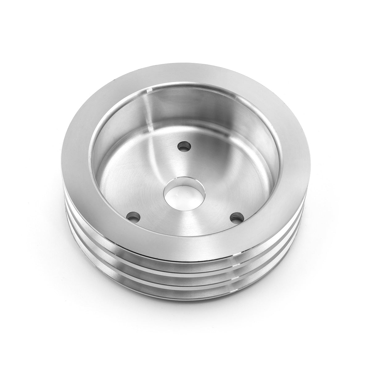 Chevy BBC 454 Billet Aluminum Short Water Pump Swp 3 Groove Crank Pulley