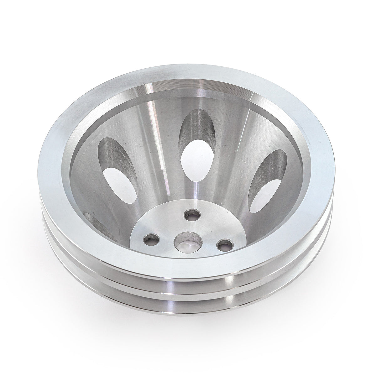 Chevy SBC 350 Billet Aluminum Short Water Pump Swp 2 Groove Water Pump Pulley