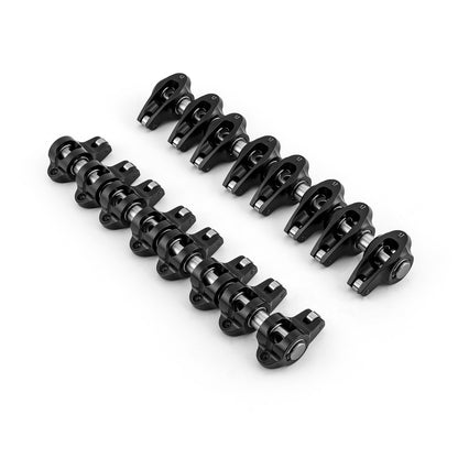 Chevy GM LS1 LS2 LS6 1.7 Ratio Aluminum Pedestal Mount Roller Rocker Arm Set Black