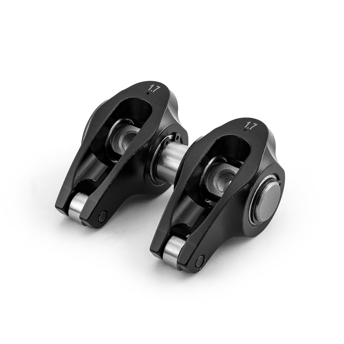 Chevy GM LS1 LS2 LS6 1.7 Ratio Aluminum Pedestal Mount Roller Rocker Arm Set Black