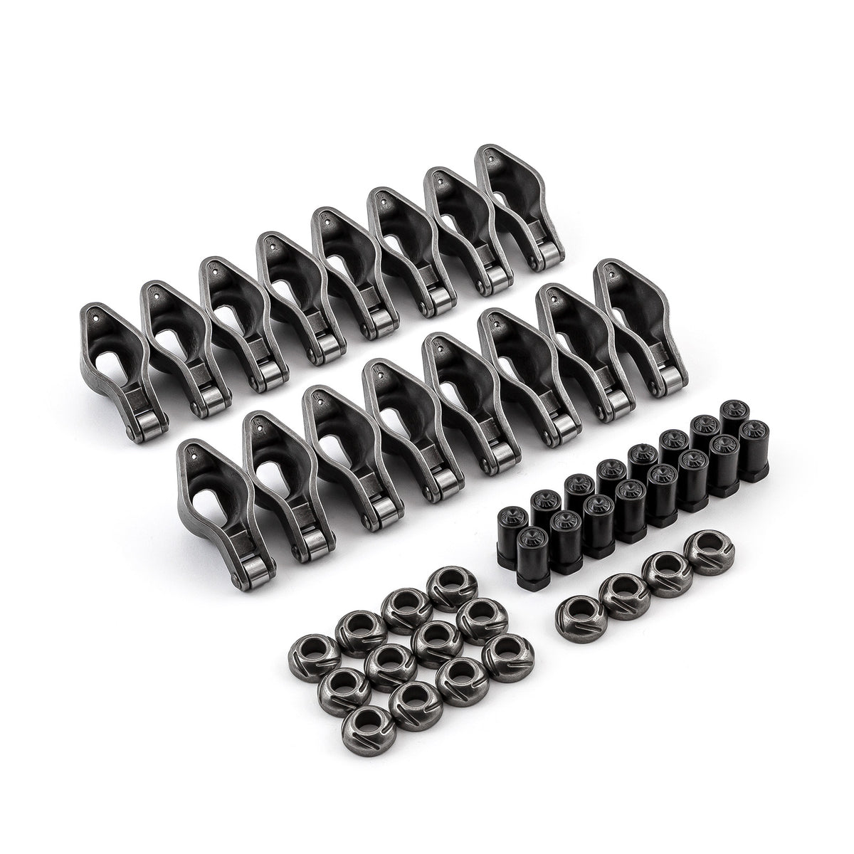 Chevy BBC 454 1.7 Ratio 7/16" Steel Roller Tip Rocker Arm Set (w/Nuts and Balls)