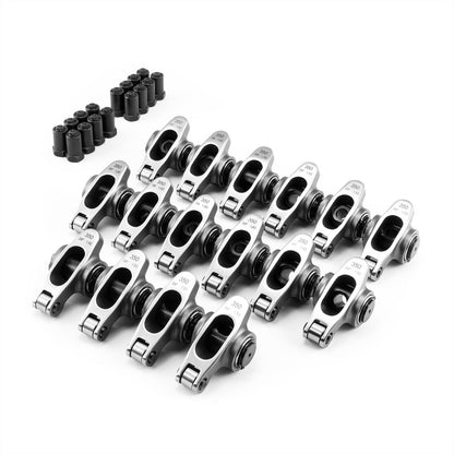 Chevy SBC 350 1.6 Ratio 7/16" Stainless Steel Roller Rocker Arms Set