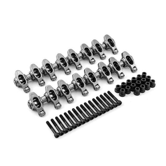 Chevy GM LS1 LS2 LS6 1.8 - Non Adjustable Stainless Steel Roller Rockers & Pedestals & Bolts