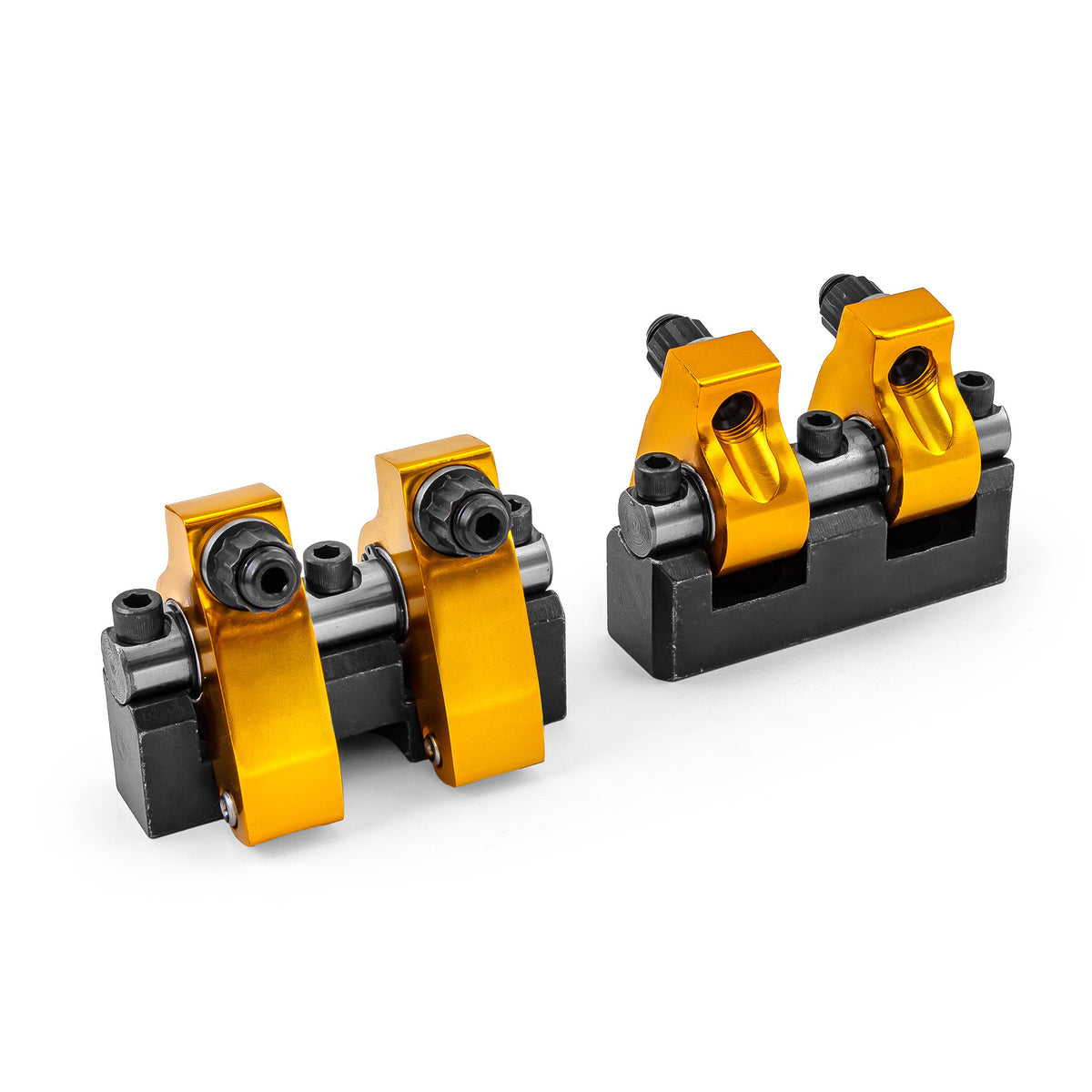 Chevy SBC 350 1.6 Ratio Alum. Shaft Mount Roller Rocker Arm Set (Zero Offset)
