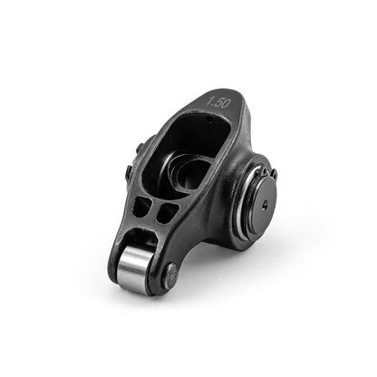 Chevy SBC 350 1.5 Ratio 7/16" Ultra Black Chromoly Roller Rocker Arms Set