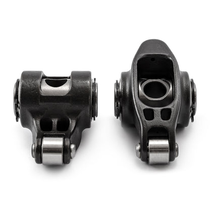 Chevy SBC 350 1.6 Ratio 7/16" Ultra Black Chromoly Roller Rocker Arms Set