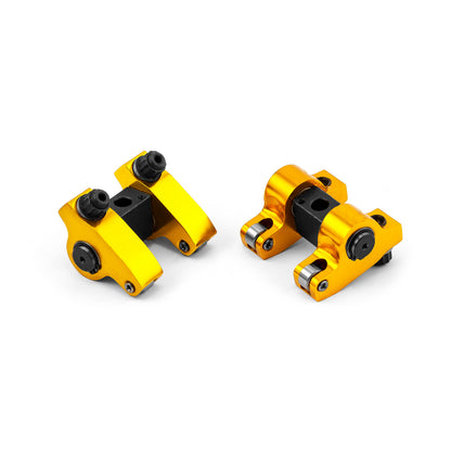 Cadillac 472 500 Shaft Mount Aluminum Roller Rocker Arm Set w/ Hardware