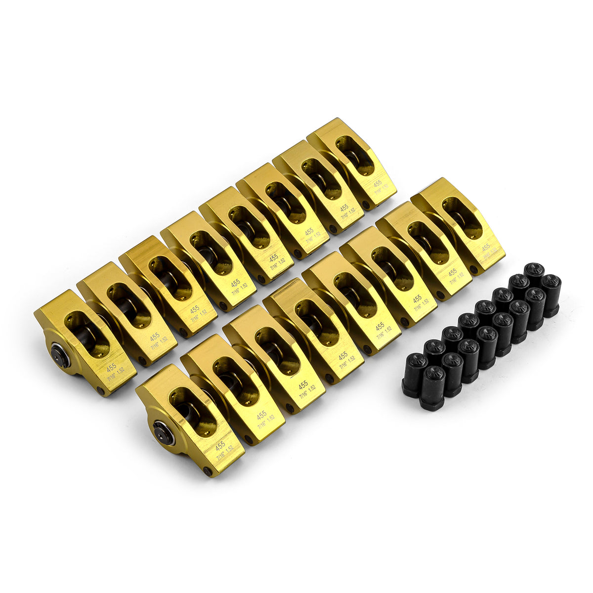 Pontiac 265 350 400 455 1.52 Ratio 7/16" Aluminum Roller Rocker Arms
