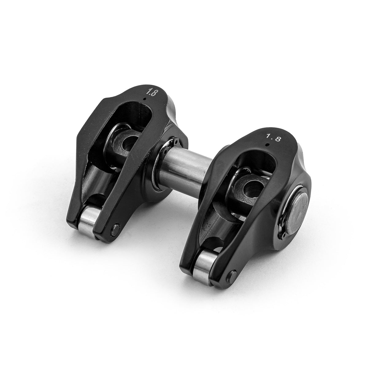 Chevy GM LS3 1.8 Ratio Aluminum Pedestal Mount Roller Rocker Arm Set Black