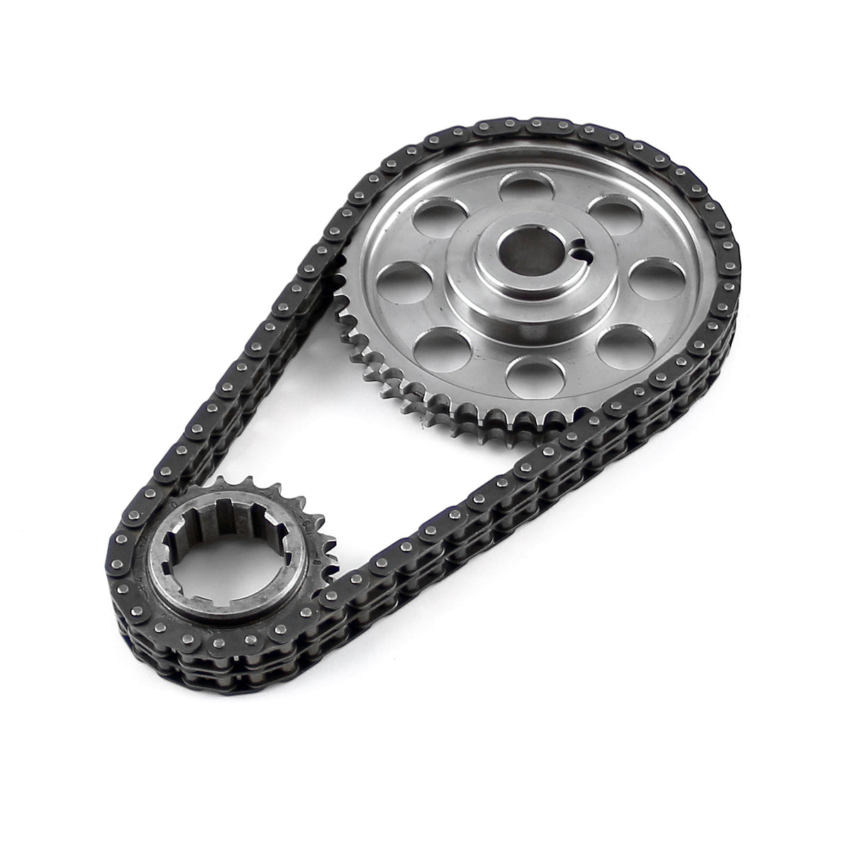 Ford 429 460 Double Roller 9 Keyway Billet Steel Timing Chain Kit (Brs/Brg)