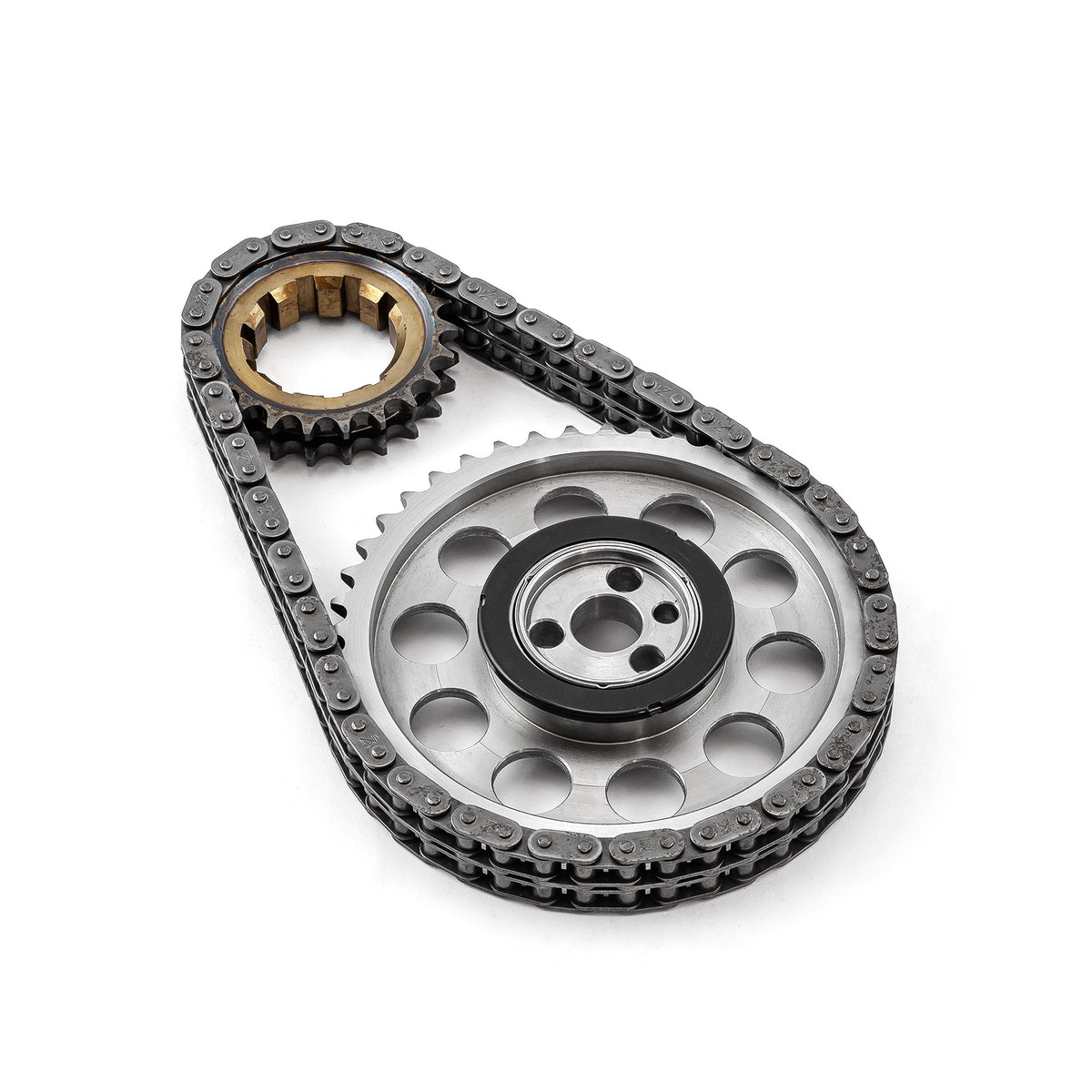 Chevy GM LS1 LS2 LS6 Double Roller 9 Keyway Billet Steel Timing Chain Kit