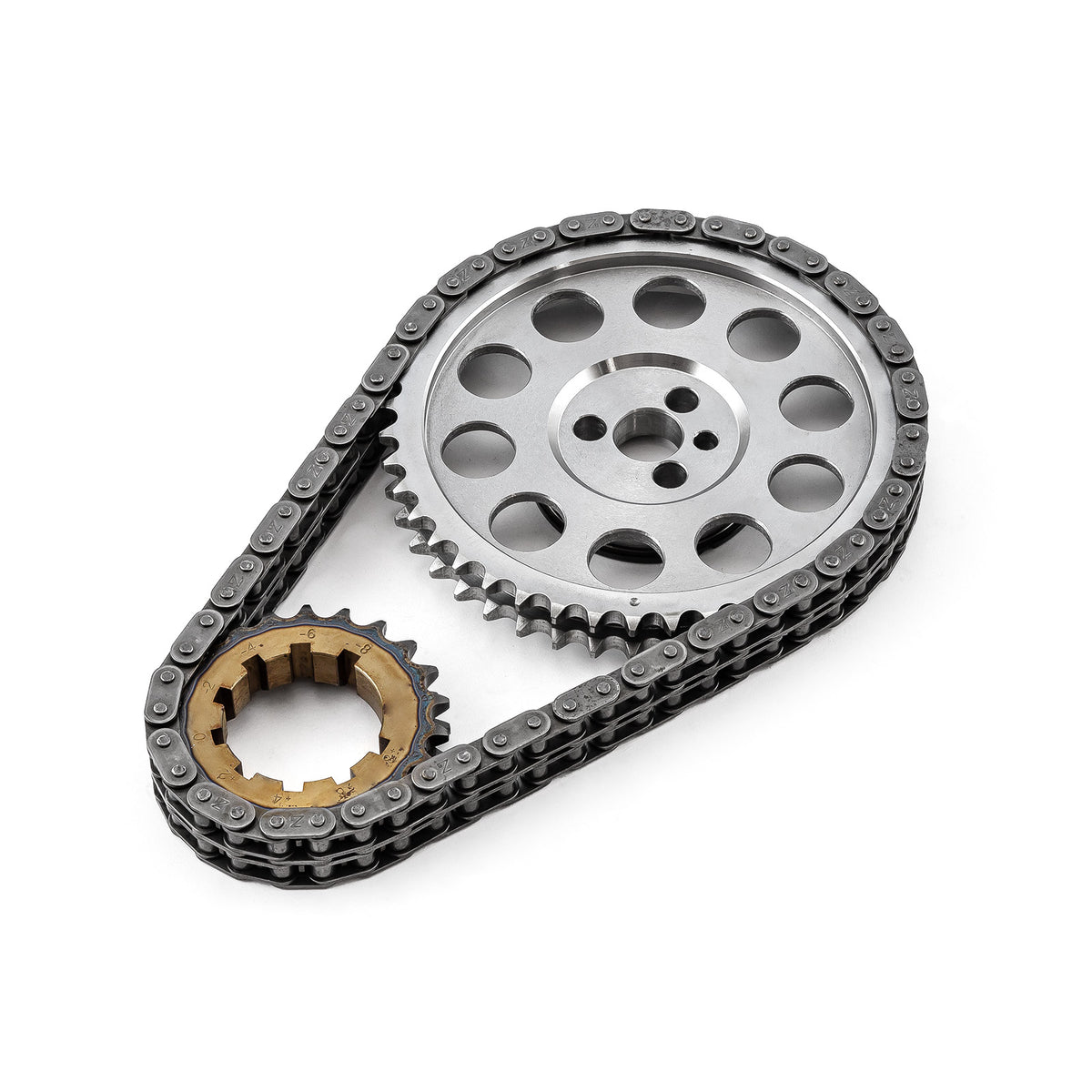 Chevy GM LS1 LS2 LS6 Double Roller 9 Keyway Billet Steel Timing Chain Kit