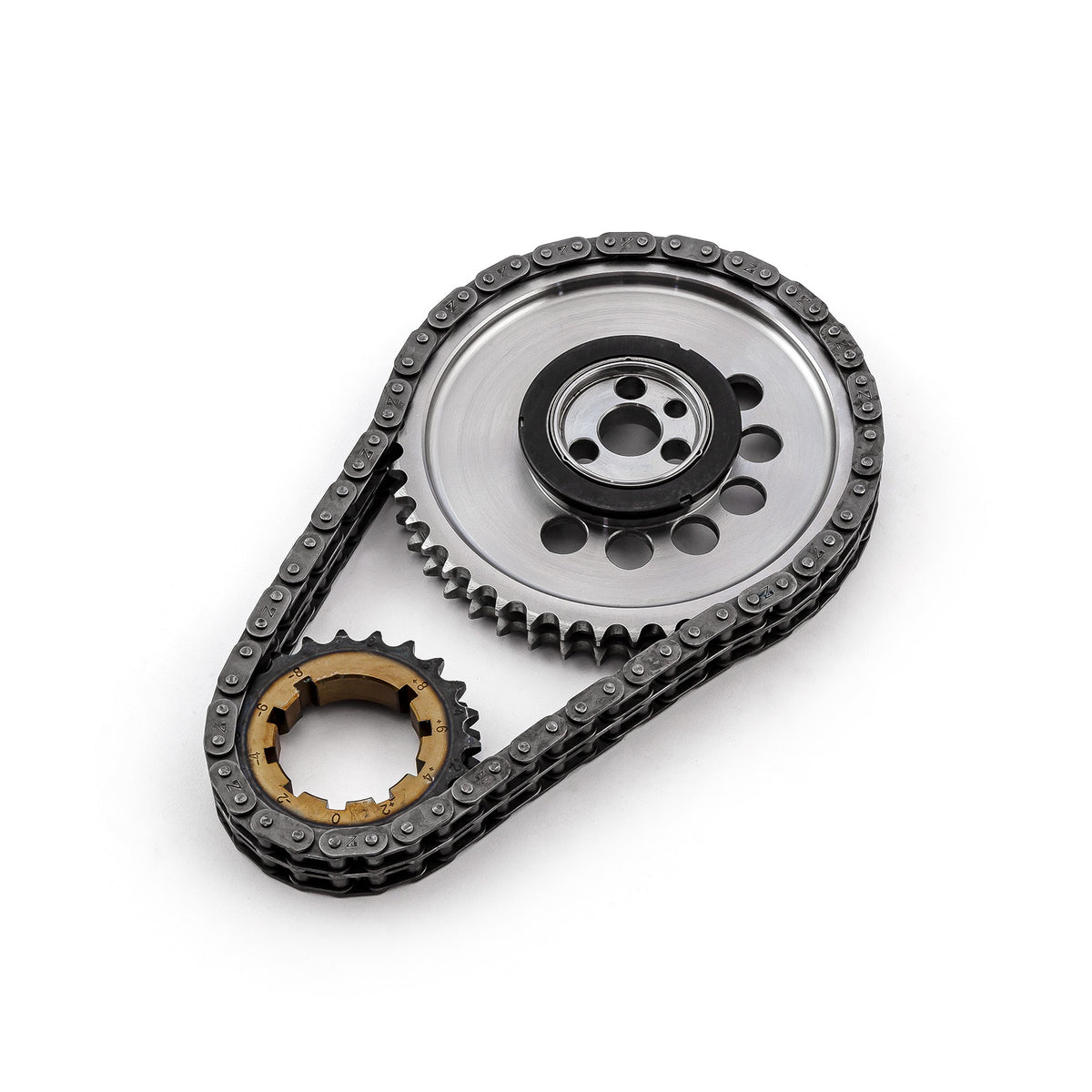 Chevy GM LS3 Double Roller 9 Keyway Billet Steel Timing Chain Kit