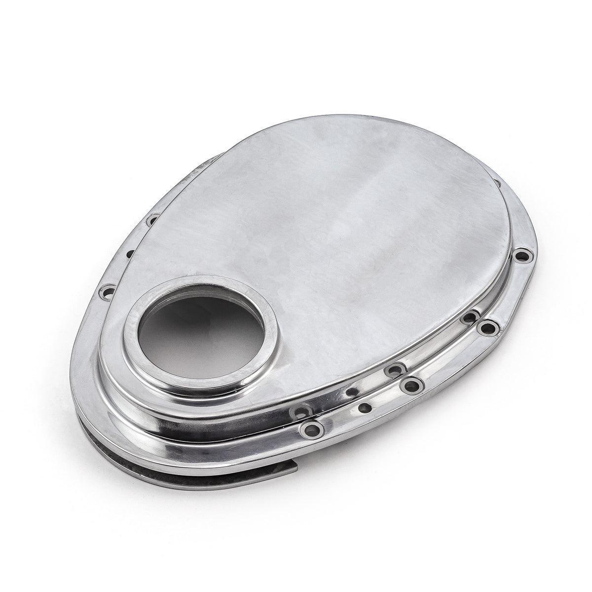 Chevy SBC 350 Aluminum Timing Chain Cover Polished