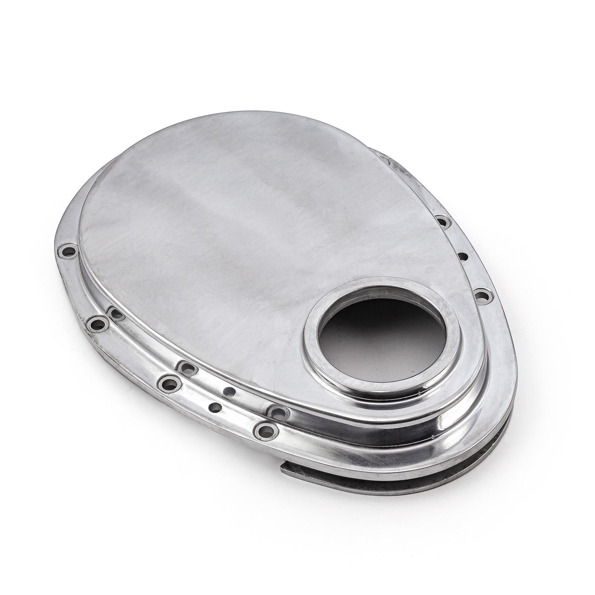 Chevy SBC 350 Aluminum Timing Chain Cover Polished