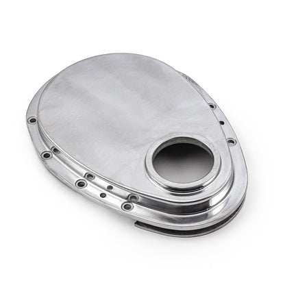 Chevy SBC 350 Aluminum Timing Chain Cover Polished