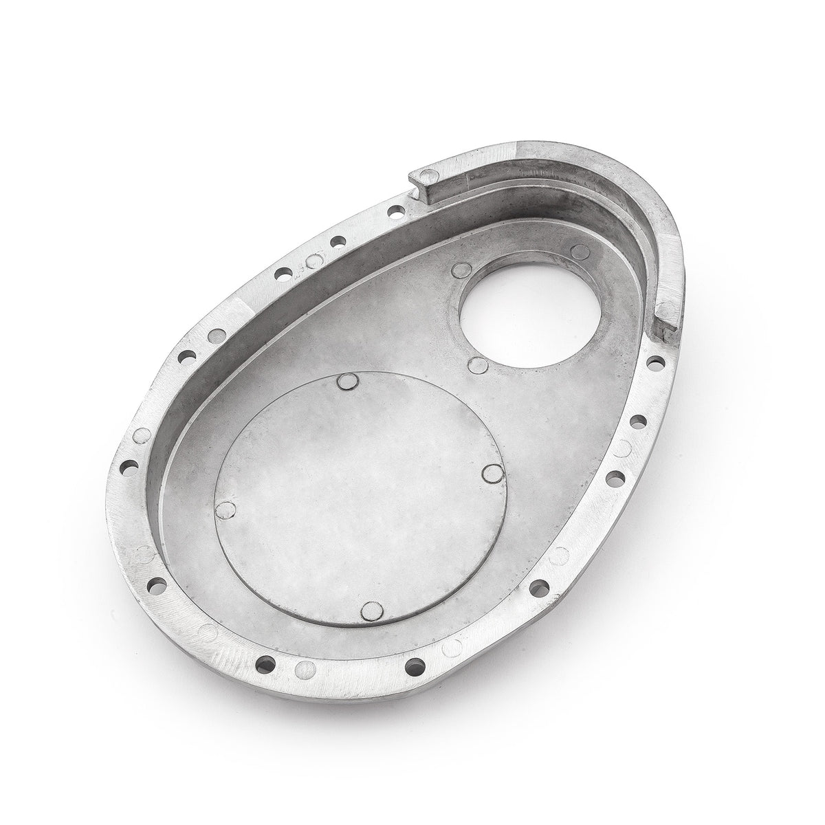 Chevy SBC 350 Aluminum Timing Chain Cover Polished w/Gasket, Seal & Bolts