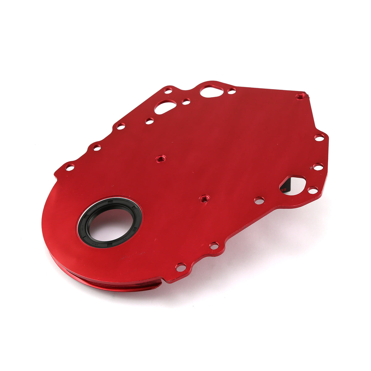 Ford 351C Cleveland Red Aluminum Timing Cover with Seal