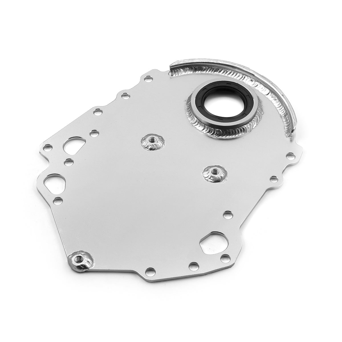 Ford 351C Cleveland Silver Aluminum Timing Cover with Seal