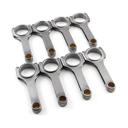 H Beam 5.700" 2.100" .927" Bronze Bush 4340 Connecting Rods Suits: Chevy SBC 350
