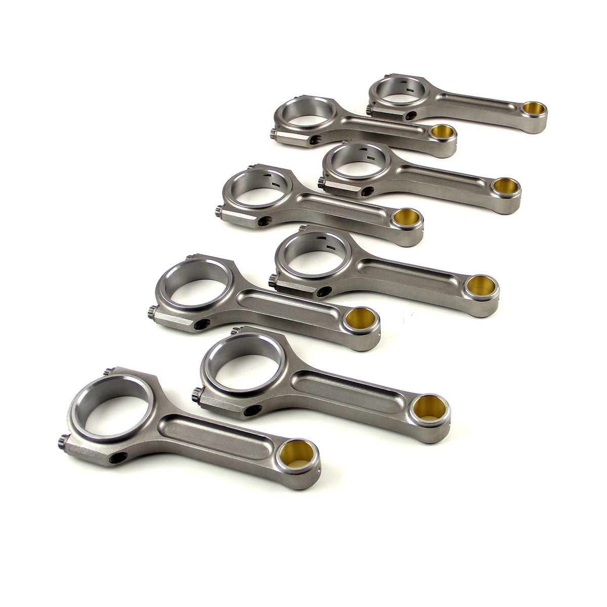 I Beam Race 5.400" 2.123" .927" Bronze Bush 4340 Connecting Rods - Ford 302