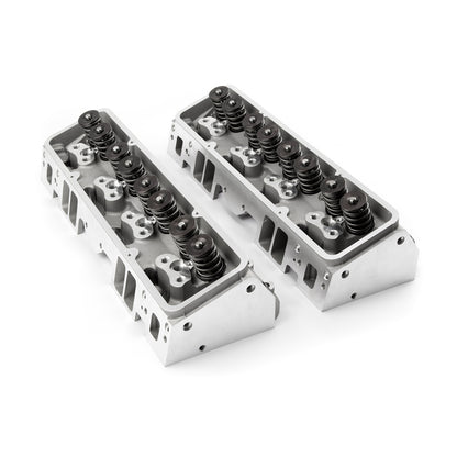 Chevy SBC 350 205cc 64cc Straight Hydraulic Flat Assembled Cylinder Heads