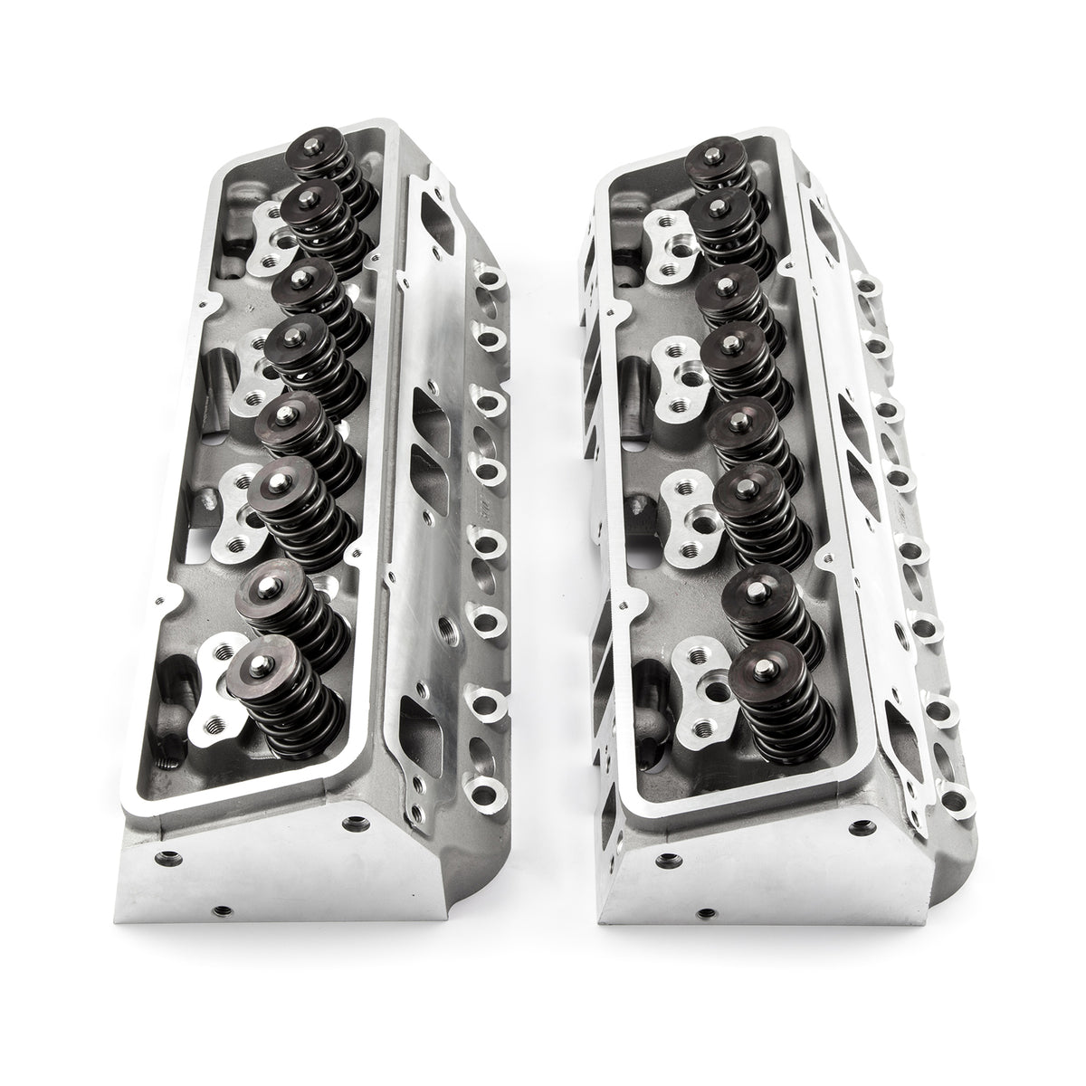 Chevy SBC 350 205cc 64cc Straight Solid Flat Assembled Cylinder Heads