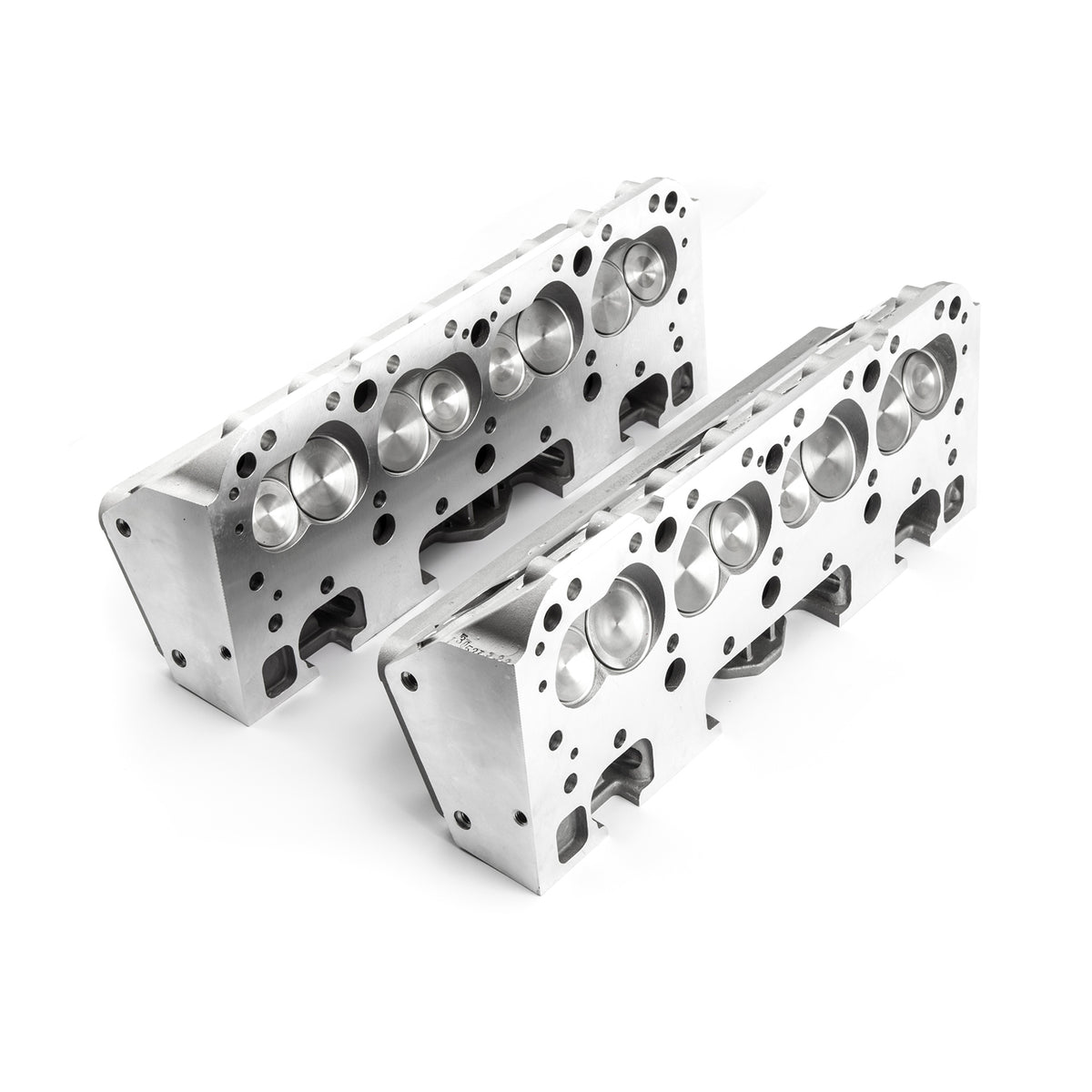 Chevy SBC 350 190cc 64cc Angle Hydraulic Flat Assembled Cylinder Heads