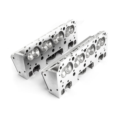 Chevy SBC 350 205cc 64cc Straight Hydraulic Flat Assembled Cylinder Heads