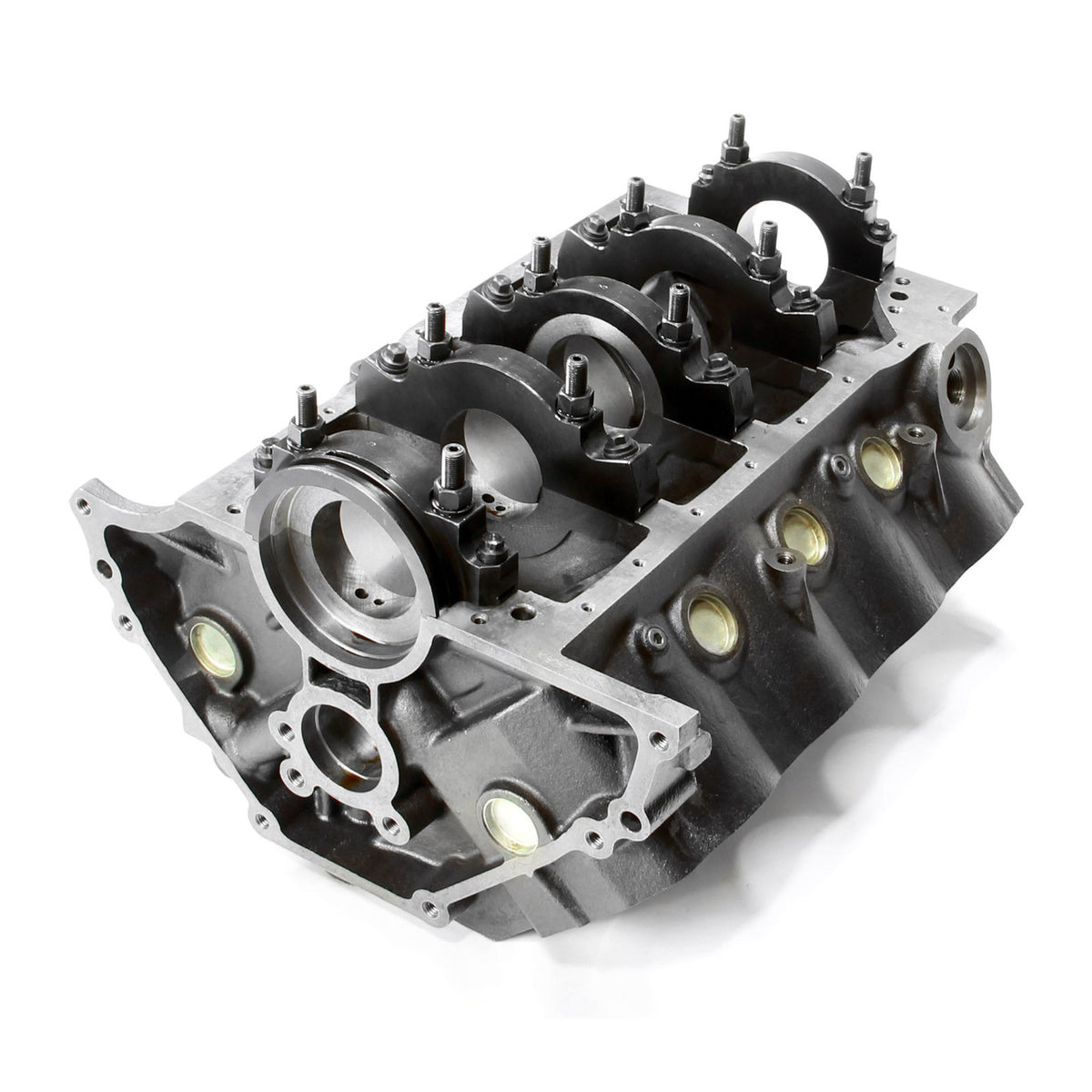 Ford 351W Windsor B-4.125 M-351C DH-9.500 4-Bolt Billet Main Iron Engine Block