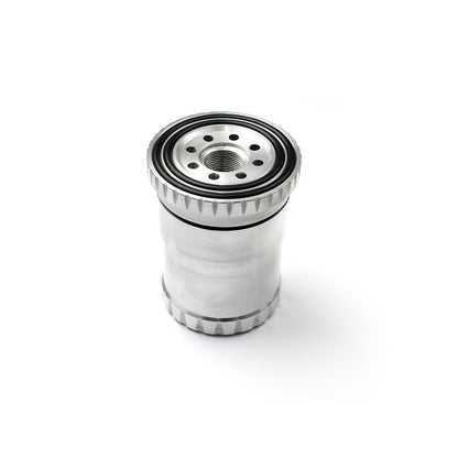 GM Chevy Pontiac Oldsmobile Billet Aluminum Reusable Oil Filter w/Stainless Steel Element