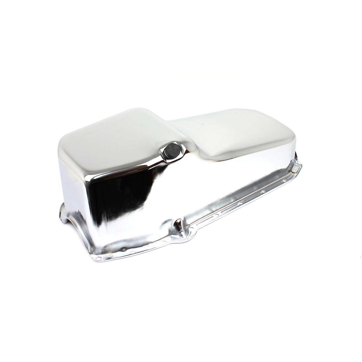 Chevy SBC 350 2Pcs Rms 1955-79 D/Side Replacement Oil Pan [Chrome]