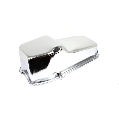 Chevy SBC 350 2Pcs Rms 1955-79 D/Side Replacement Oil Pan [Chrome]