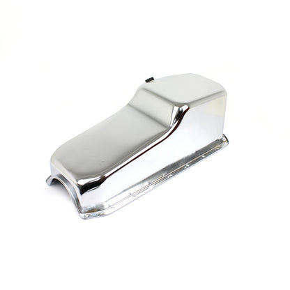 Chevy SBC 350 2Pcs Rms 1955-79 D/Side Replacement Oil Pan [Chrome]