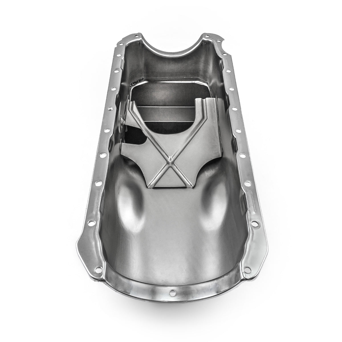 Chevy BBC 454 Gen 4 6Qt Drag Rear Sump 2Pc Rms Oil Pan Chrome