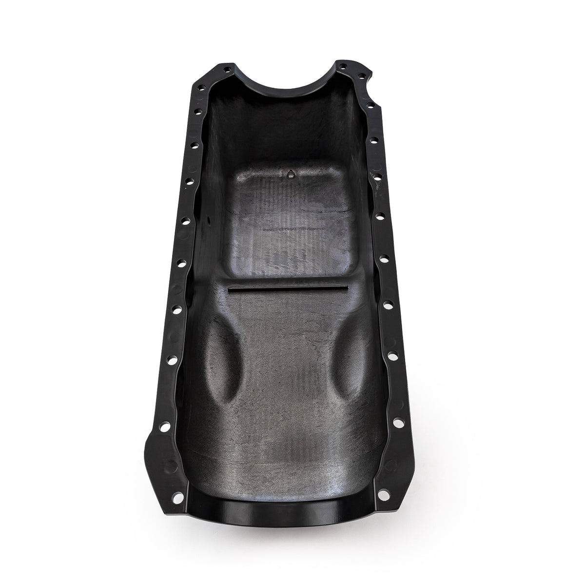 Chevy BBC 454 2Pc Early Gen 4 1965 - 1990 Black Finned Aluminum Oil Pan