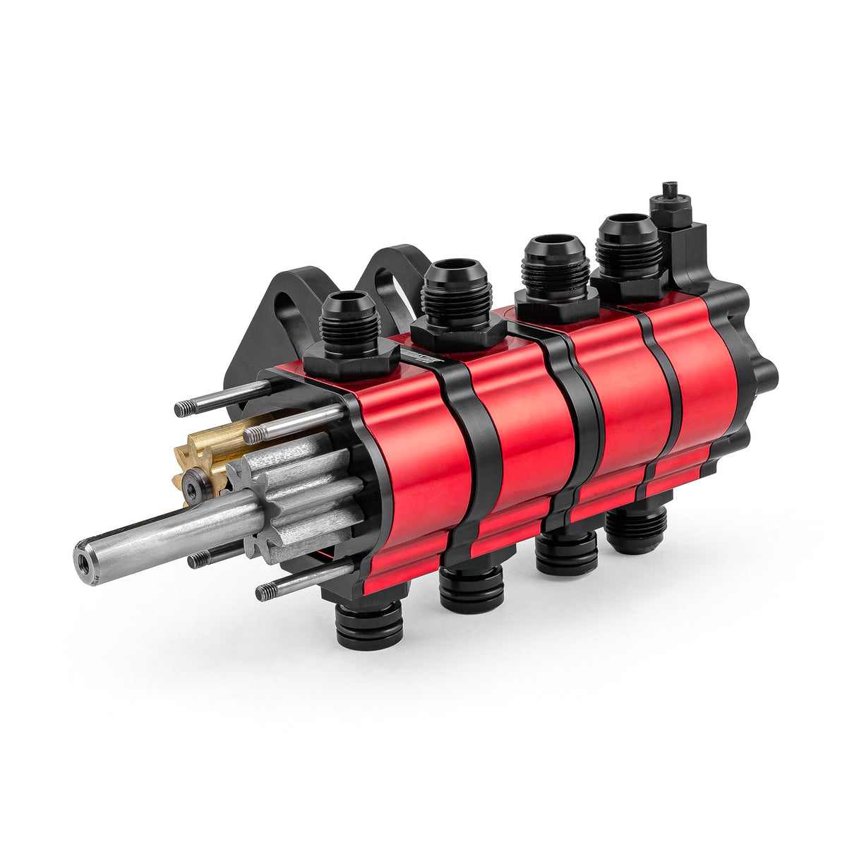 Universal Billet Aluminum 5 Stage Dry Sump Oil Pump [Stock Car Drag]