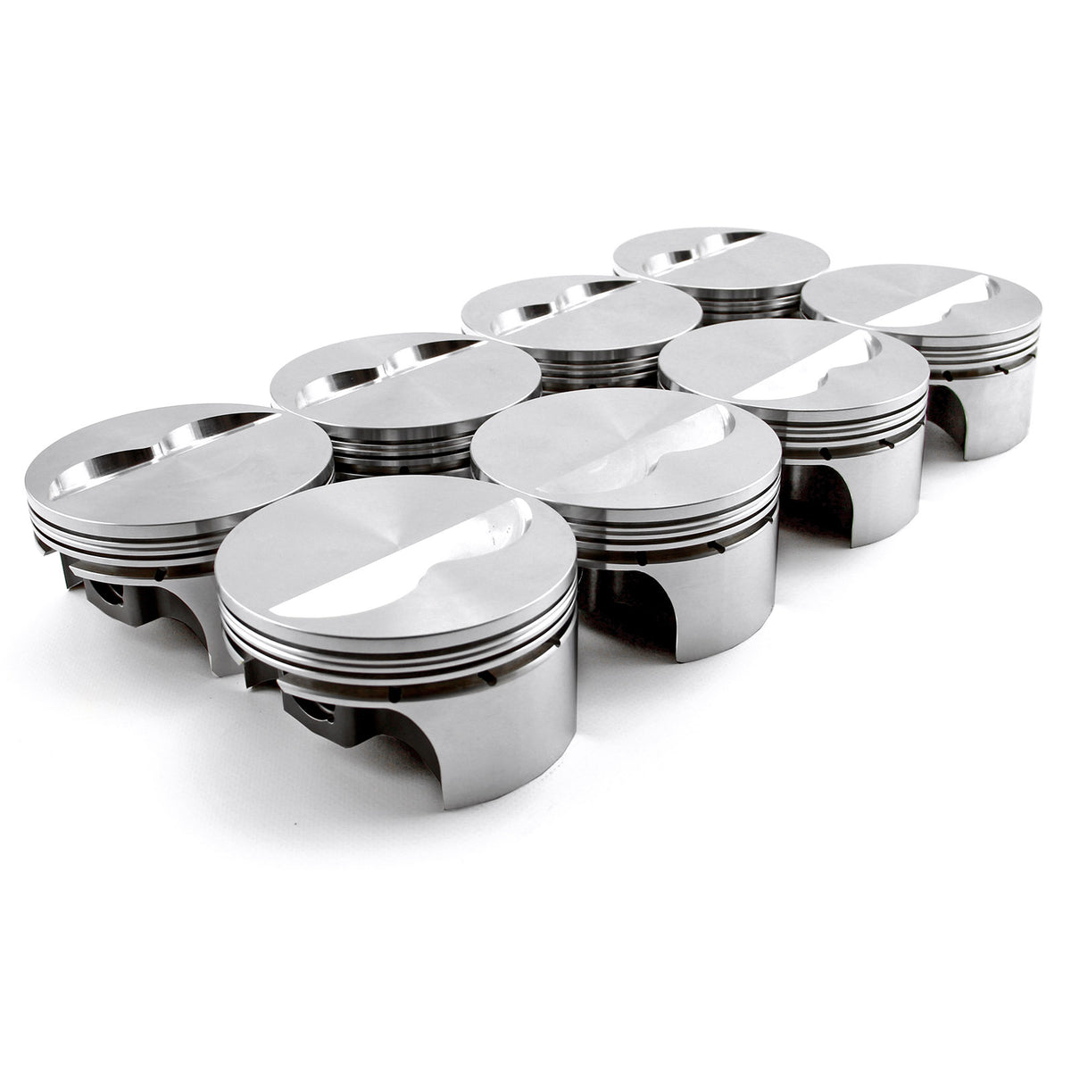 Chevy SBC 383 ci 6.0" 4.040" 1.100" 0.927" Flat Top Forged Pistons 2.5mm