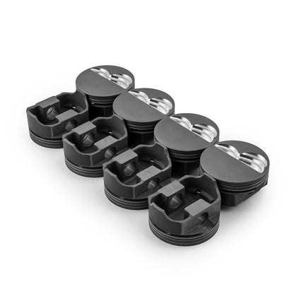 Chevy SBC 383 ci 6.0" 4.020" 1.100" 0.927" Flat Top Hyper Pistons [Coated]