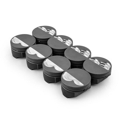 Chevy SBC 383 ci 6.0" 4.020" 1.100" 0.927" Flat Top Hyper Pistons [Coated]