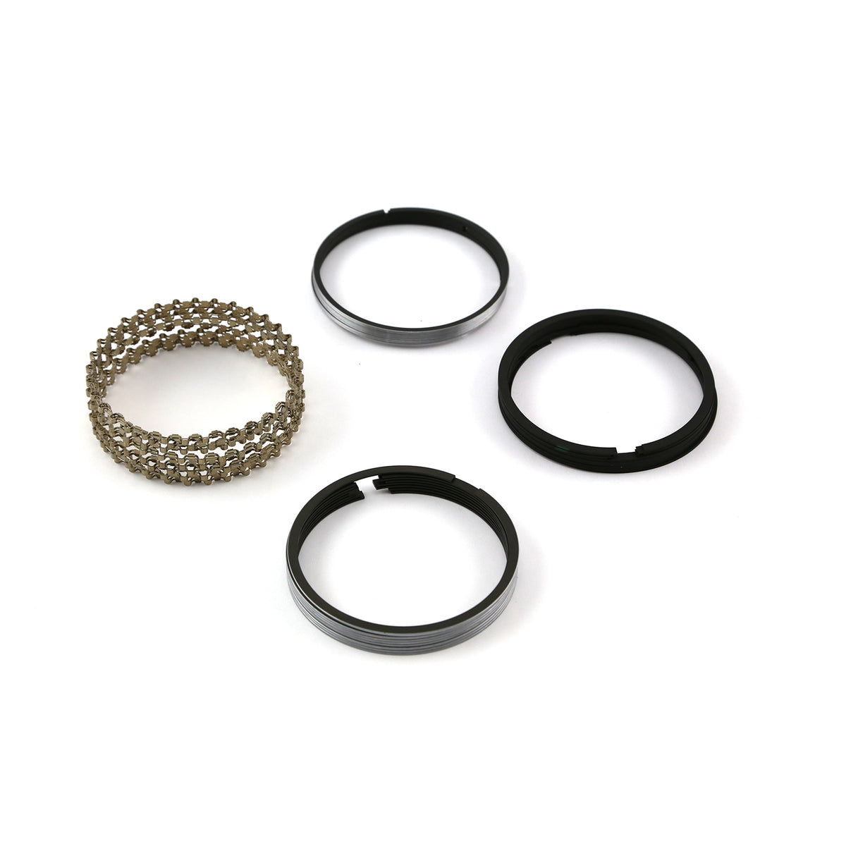 4.020" Bore - 1/16 - 1/16 - 3/16 Plasma Moly Piston Ring Set