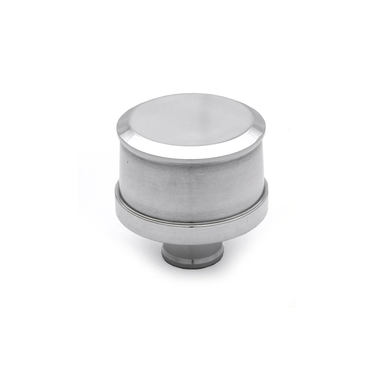 Polished Aluminum Plain Valve Cover Breather (1" Neck Push In)