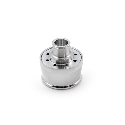 Polished Aluminum Ball Milled Valve Cover Breather (1" Neck Push In)