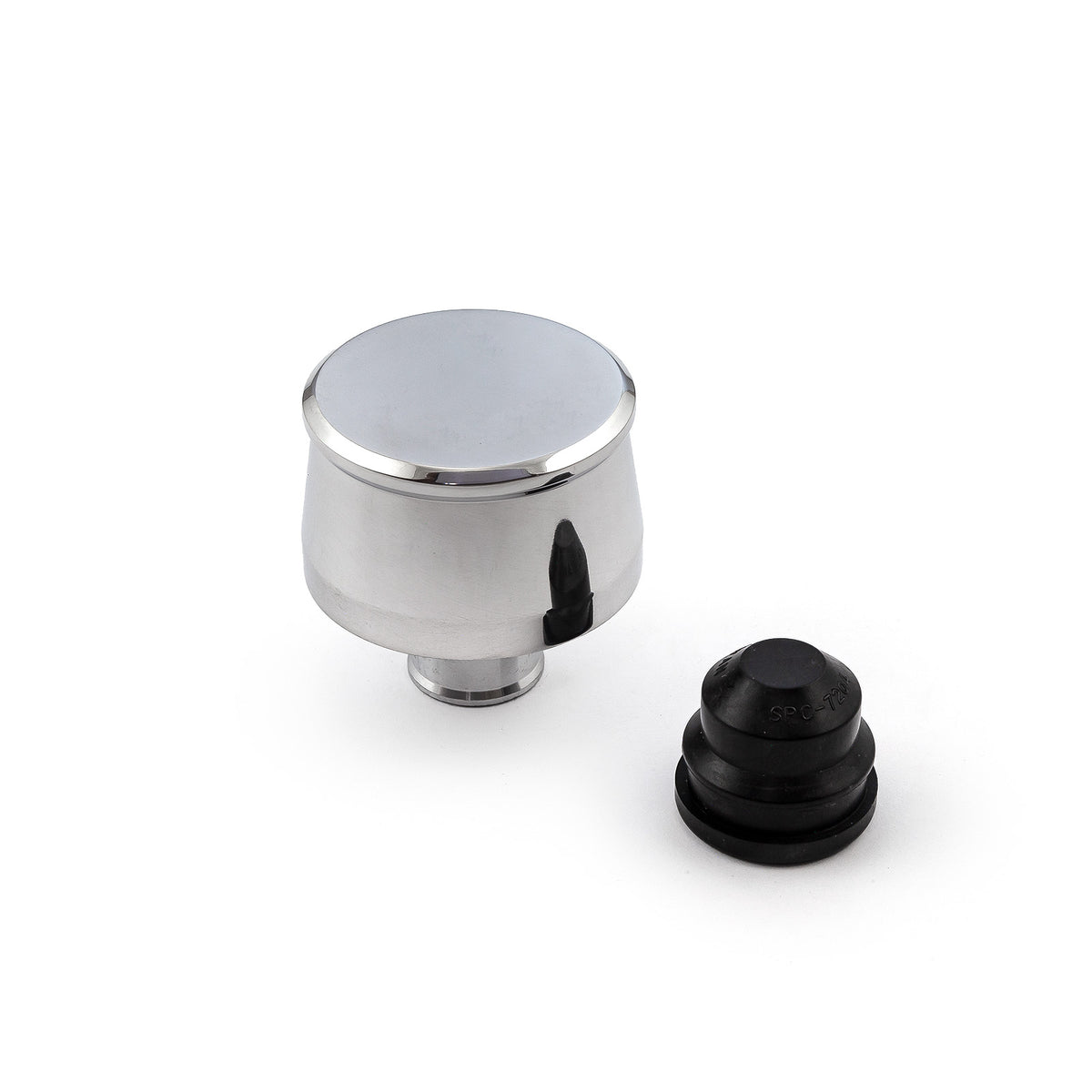 Polished Aluminum Valve Cover Breather Cap & Gromment (Push In)