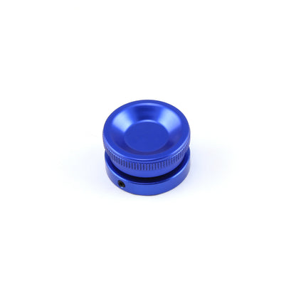 Billet Aluminum Screw-in Valve Cover Oil Filler Cap Kit - Blue Anodized