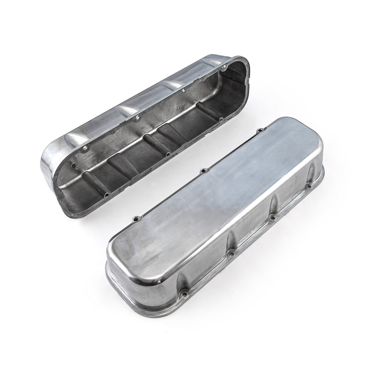 Chevy BBC 454 Aluminum Plain Valve Cover - Tall w/o Hole