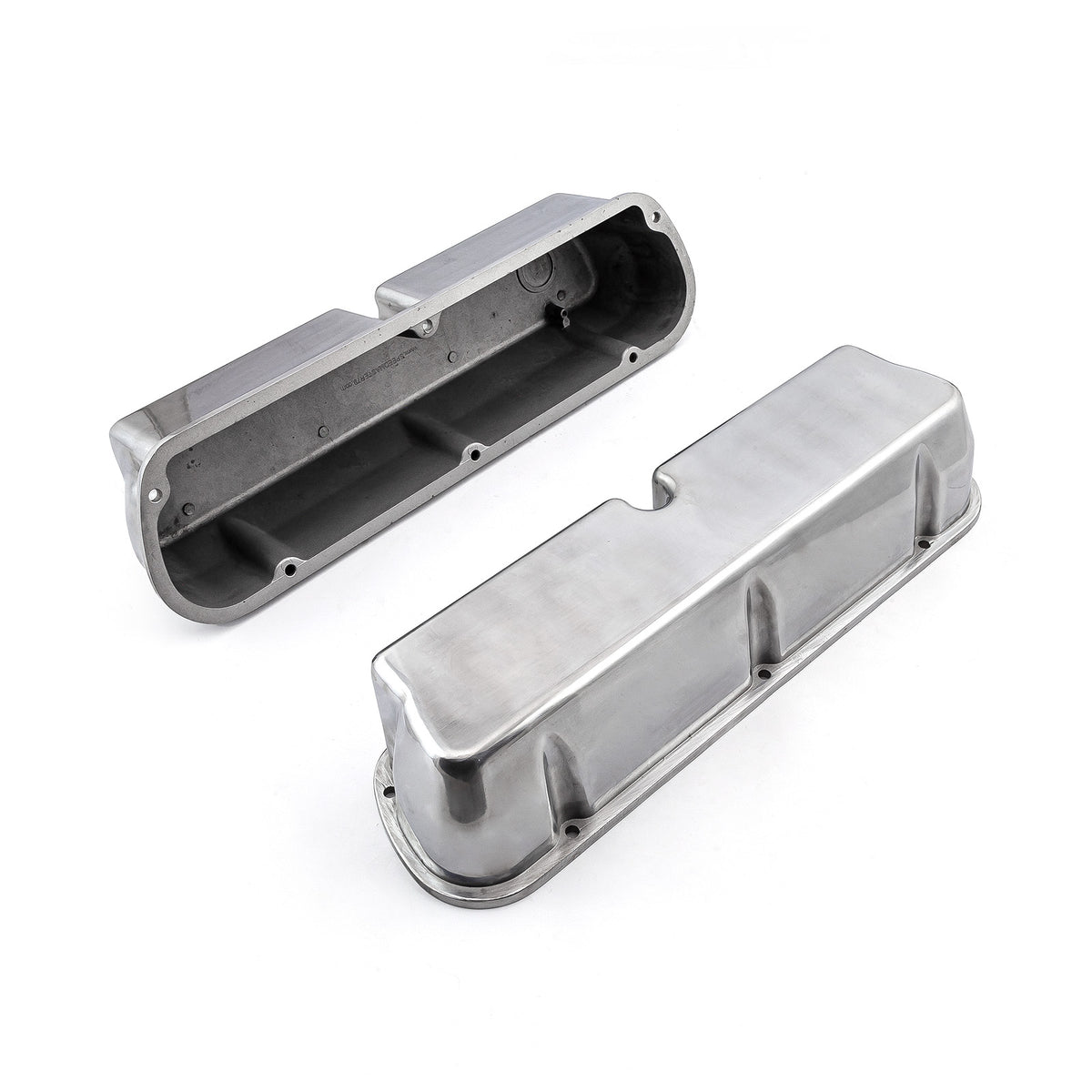 Ford SB 289 302 Windsor Aluminum Plain Valve Cover - Tall w/o Hole