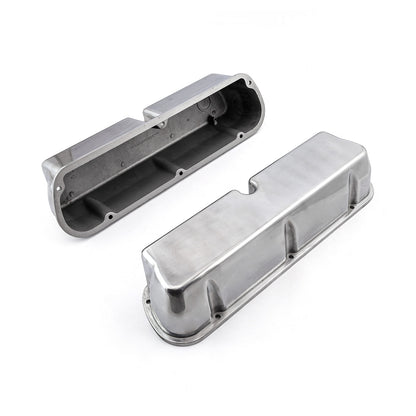 Ford SB 289 302 Windsor Aluminum Plain Valve Cover - Tall w/o Hole
