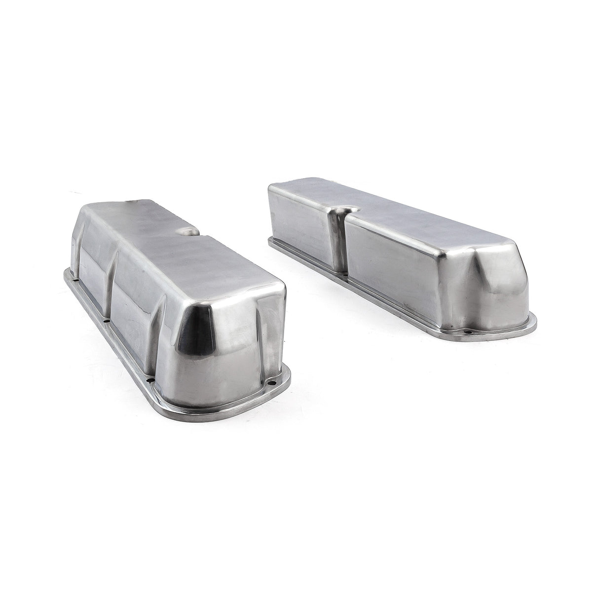Ford SB 289 302 Windsor Aluminum Plain Valve Cover - Tall w/o Hole